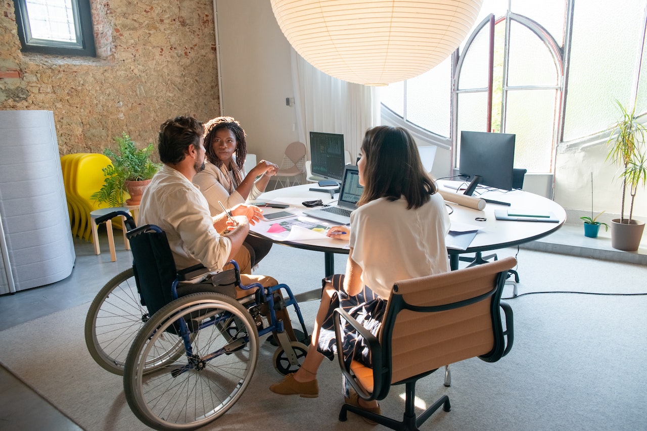 man in wheelchair